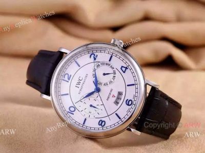 Replica IWC Portofino Watch Stainless Steel Blue Arabic